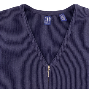 90s Gap cotton zip vest. XL