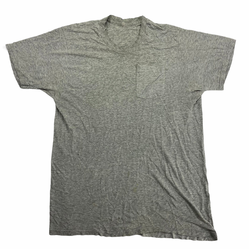 90s Well Worn Heather Grey Pocket T-Shirt XL
