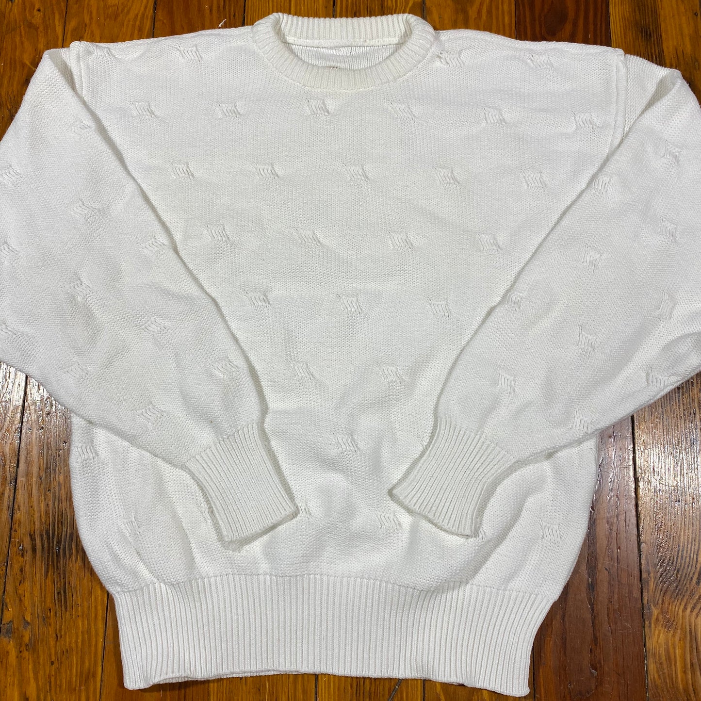 COKE WHITE COTTON KNIT. S/M