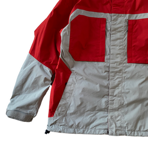 Burton AK red and grey blocked jacket. large